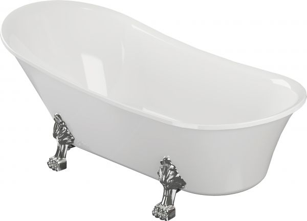 Tivertin Freestanding 1620x700x770mm 0TH Bath w/Feet
